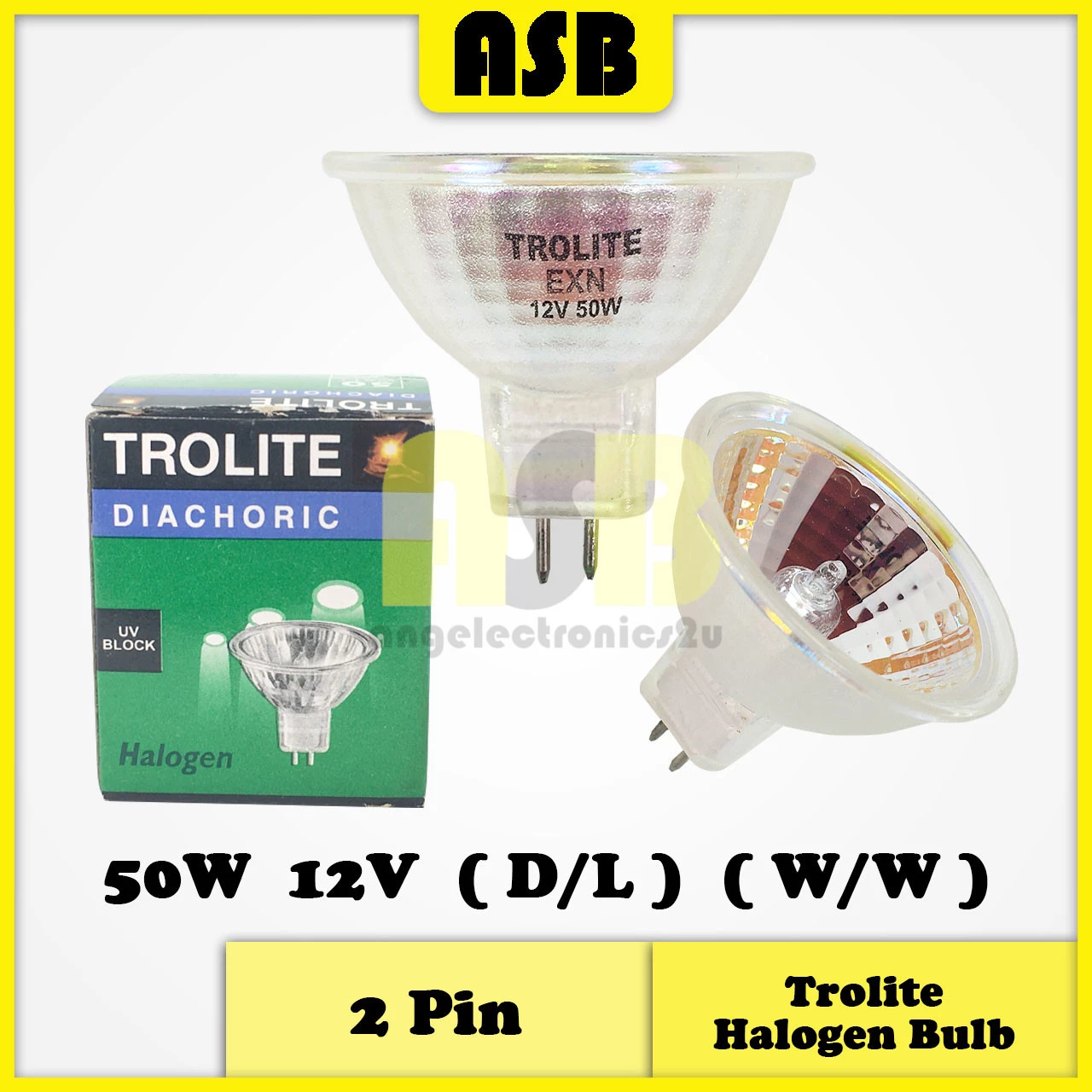 (1pc) TROLITE Halogen Bulb 2 Pin ( 12V ) ( 212001003 )