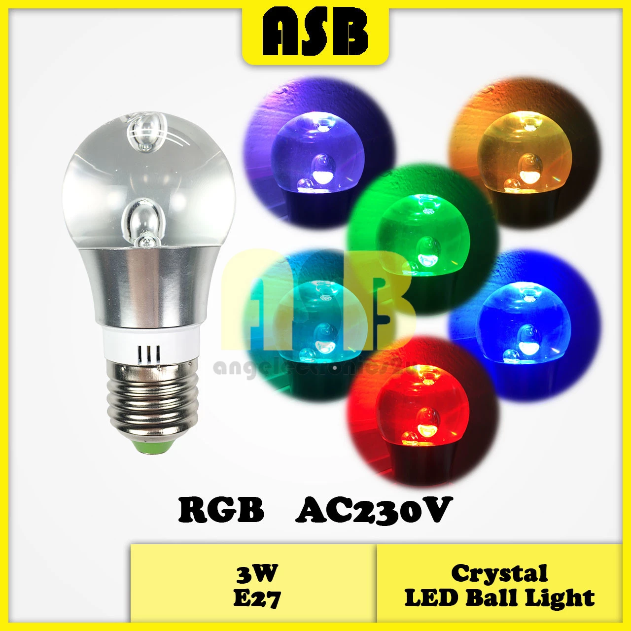 Crystal E 27 LED Ball Light  AC230V