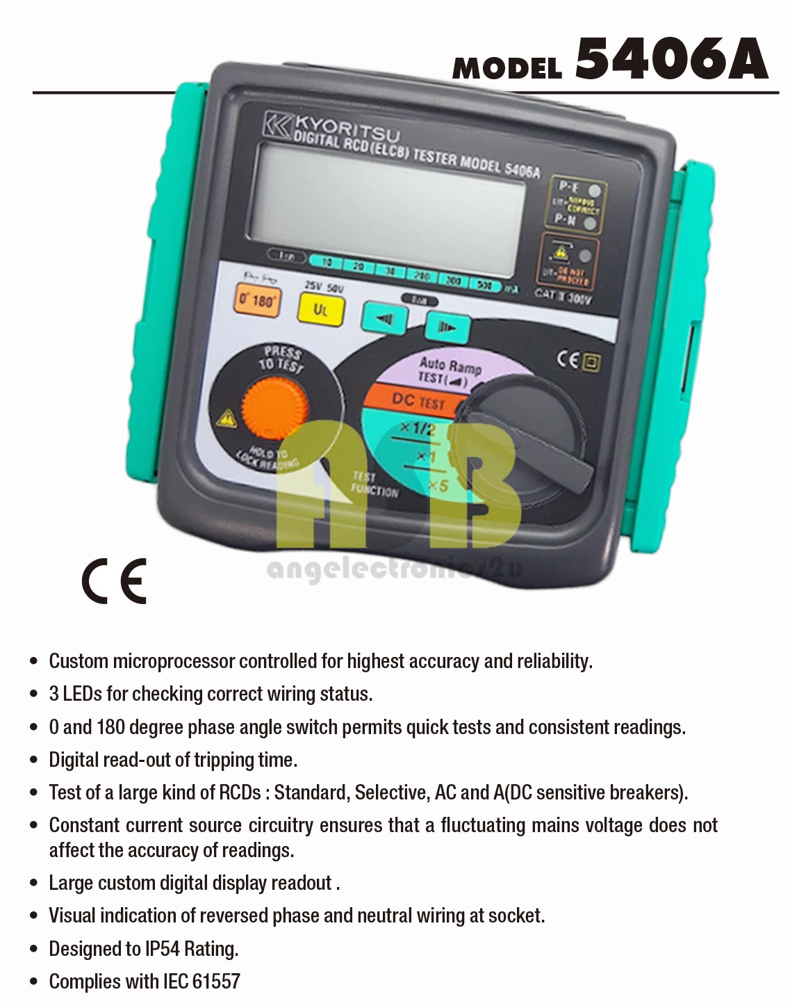 Kyoritsu 5406A RCD Testers ( 362007025 )