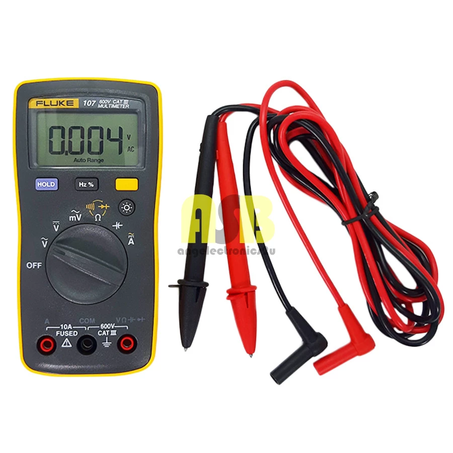 (1pc) Fluke 107 Palm-sized, CAT III Digital Multimeter (362005037)