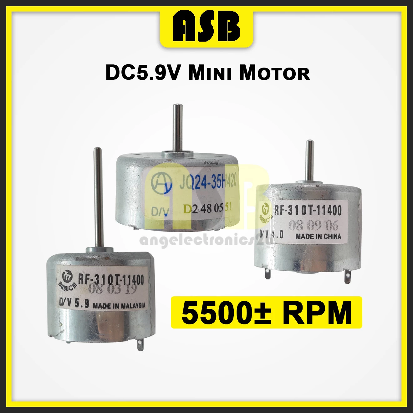 (1pc) Mini Motor DC5.9V ( 300 / 310 /310 Long Shaft )