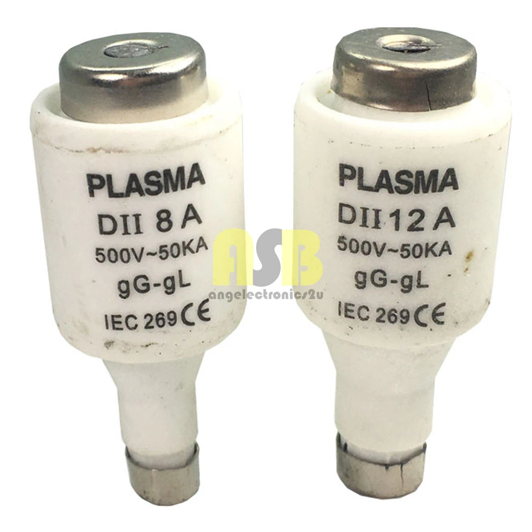 (1pc) Bottle Fuse Link E27-DII AC500V ( 8A / 10A / 12A / 16A / 20A )