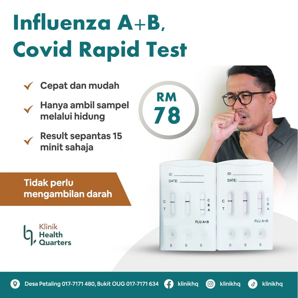 Influenza A+B & Covid Rapid Test
