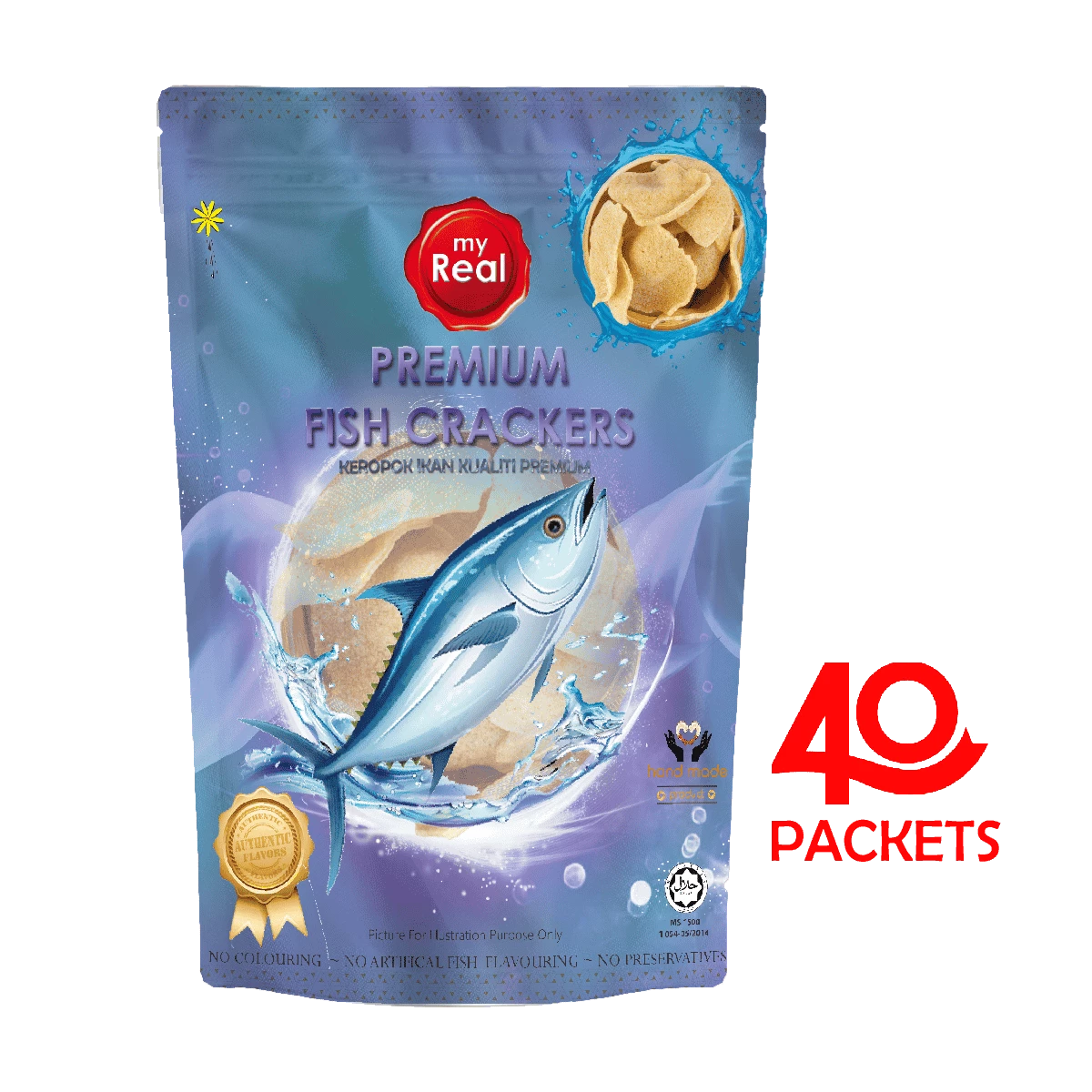 40 X myReal Premium Fish Crackers 50g-img