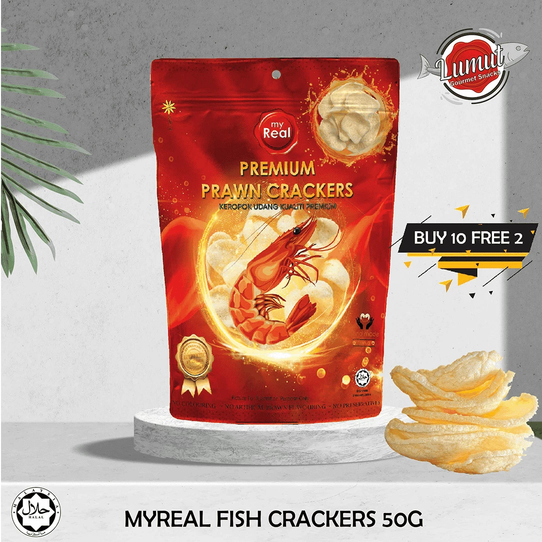 B10F2: myReal Premium Prawn Crackers Slice 50g-img