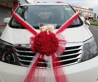 XL MPV Wedding Car Decoration